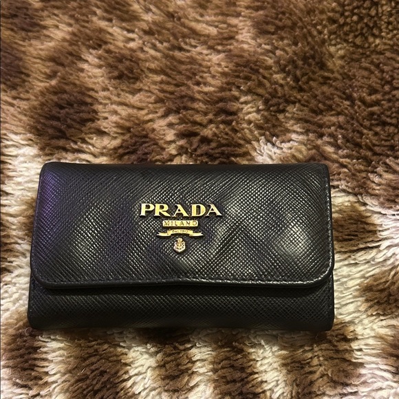 Prada Handbags - Black Prada Key Ring Holder